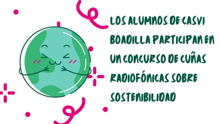 Cartel de Ecoscuelas para el programa de cuñas radiofónicas de Casvi Boadilla
