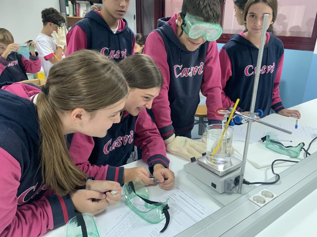 Aprendizaje experimental en el laboratorio: ciencia en acción. Espacio donde los alumnos ponen en práctica los conocimientos adquiridos2.