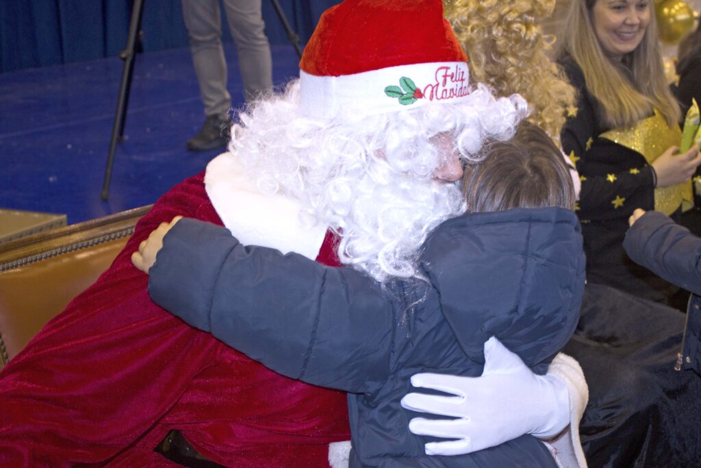 Papá Noel con los alumnos de Casvi Boadilla
