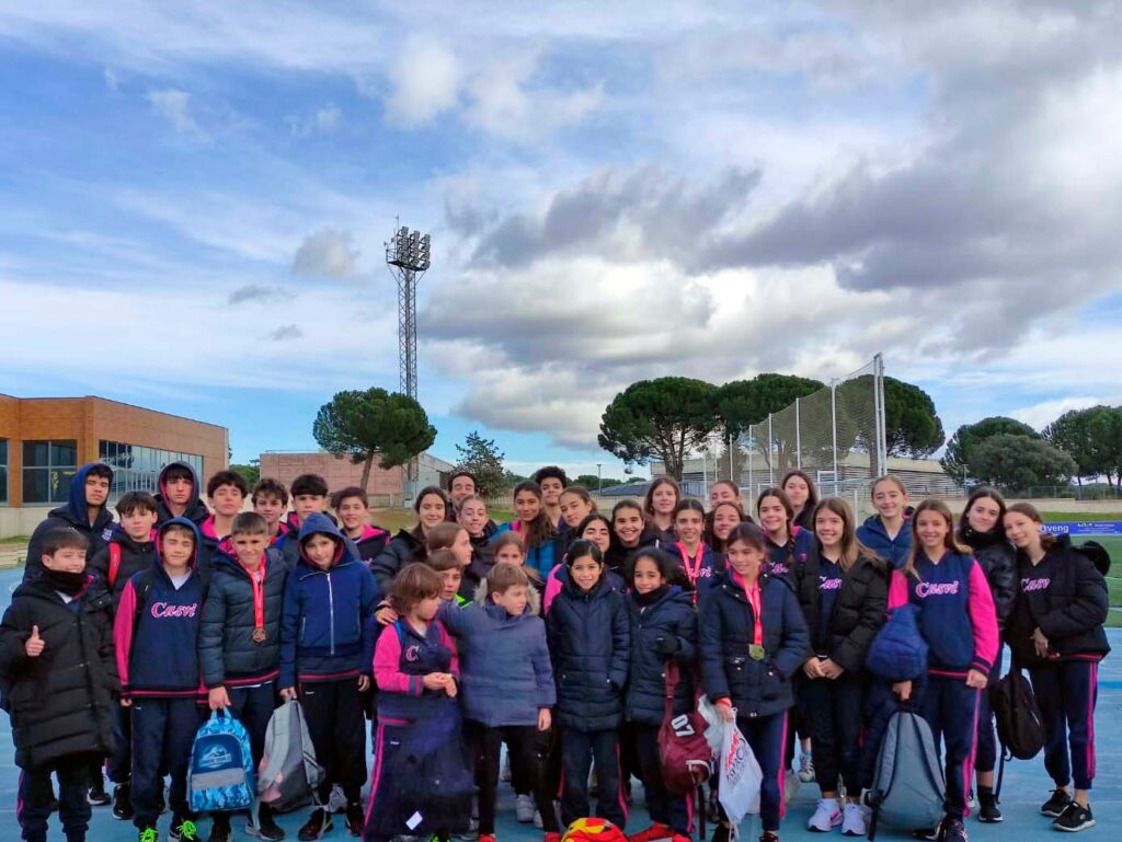 Los alumnos que han asistido al Cross Escolar de Madrid